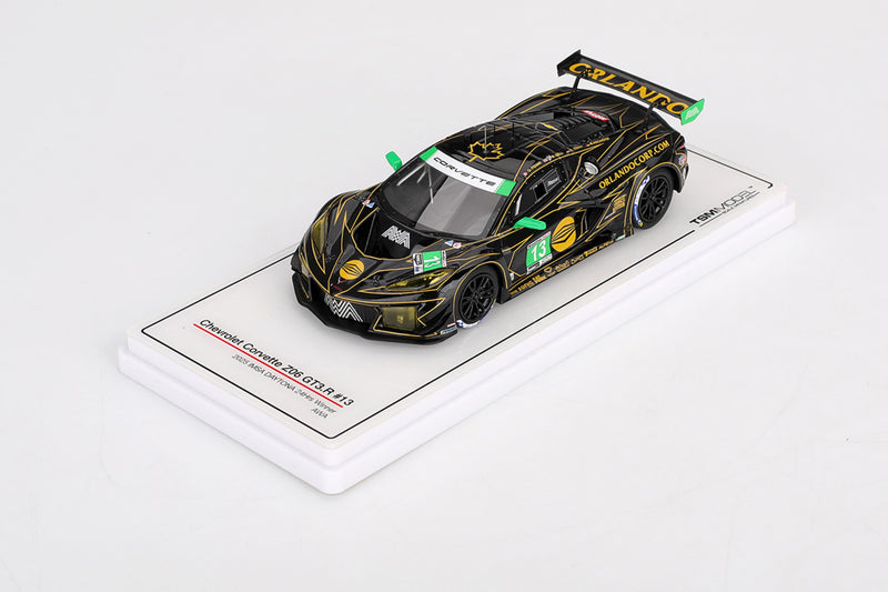 1:43 Scale Chevrolet Corvette Z06 GT3.R (2025 Rolex 24 GTD Winner) by TSM | Display Base