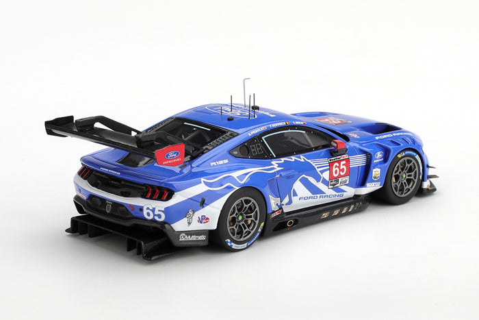 1:43 scale model Ford Mustang GT3 (2026 Daytona 24 Hours #65) by TSM | Rear Quarter View