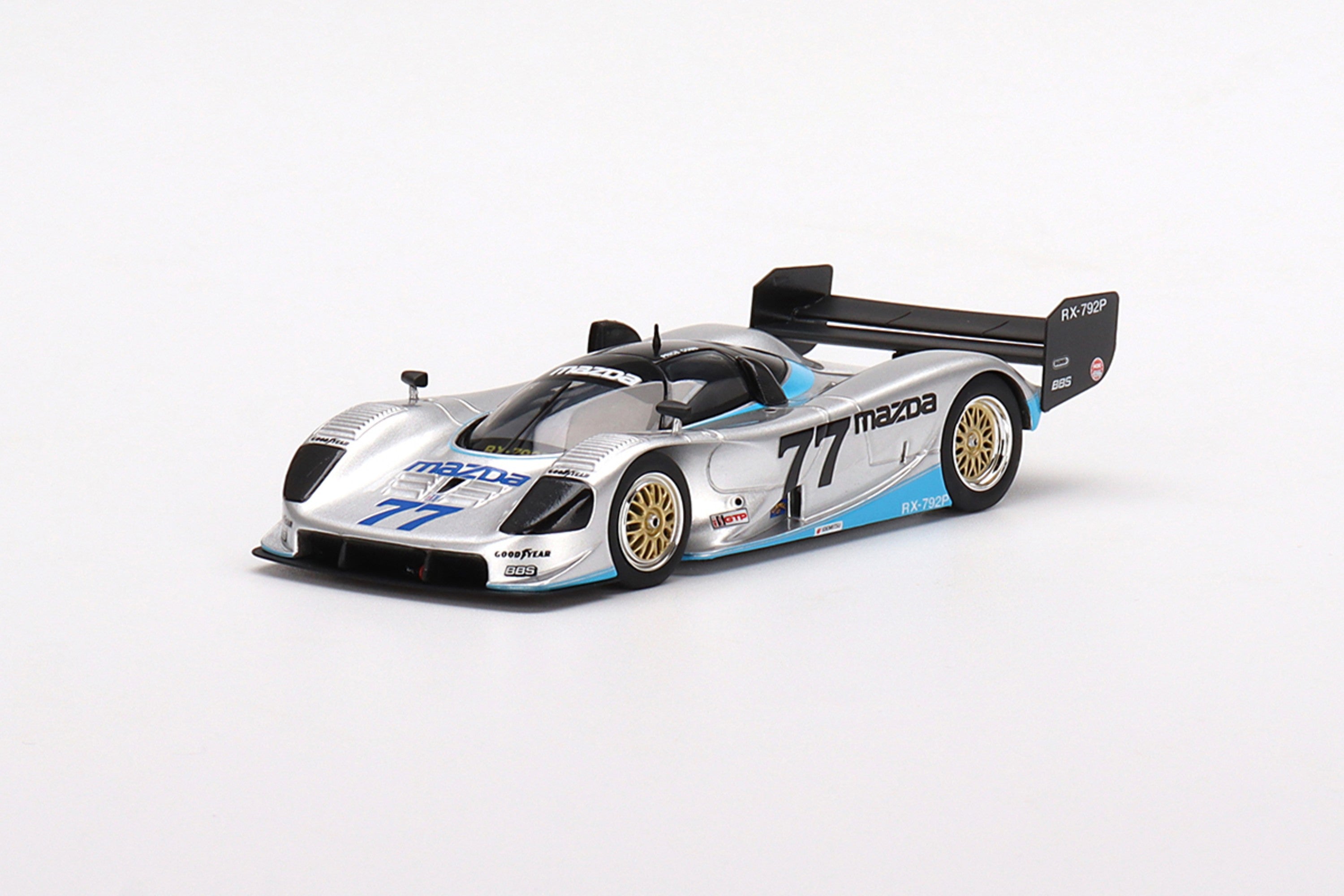 1:43 Scale Model Mazda RX-792P (1992 IMSA GTP Watkins Glen) by TSM | Front Quarter