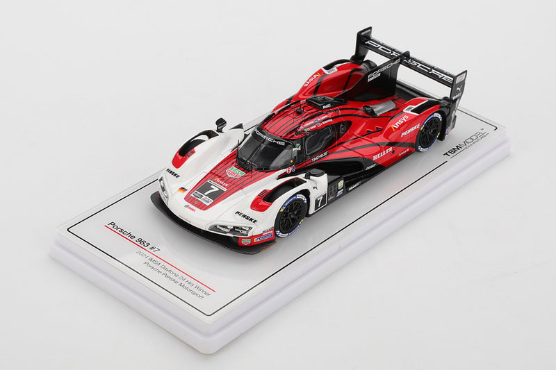 1:43 scale model Porsche 963 (2024 Daytona 24 Hours Winner) by TSM | Display Base
