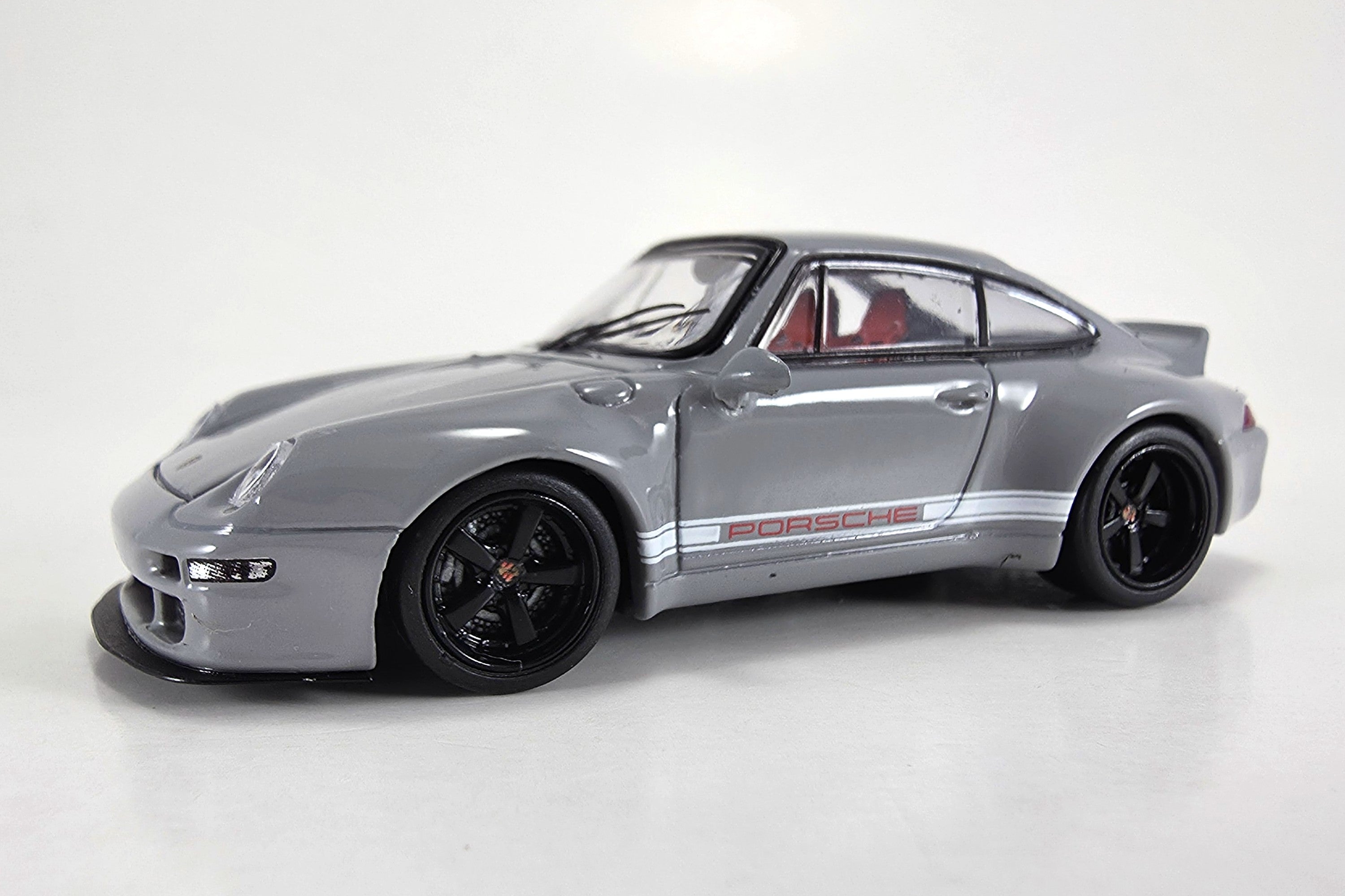 1:64 scale diecast Porsche 993 Remastered by Gunther Werks | Tarmac Works | Left Front Quarter