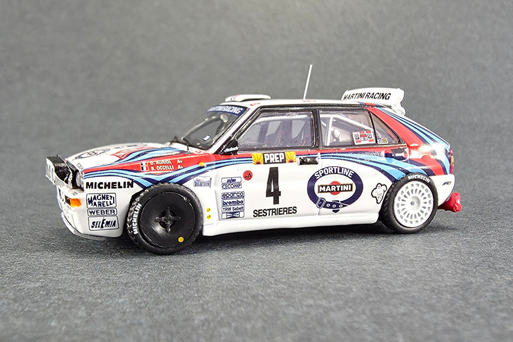Lancia Delta HF Integrale (1992 Monte Carlo Rally Winner) - 1:64 Scale Diecast Model Car by Tarmac Works