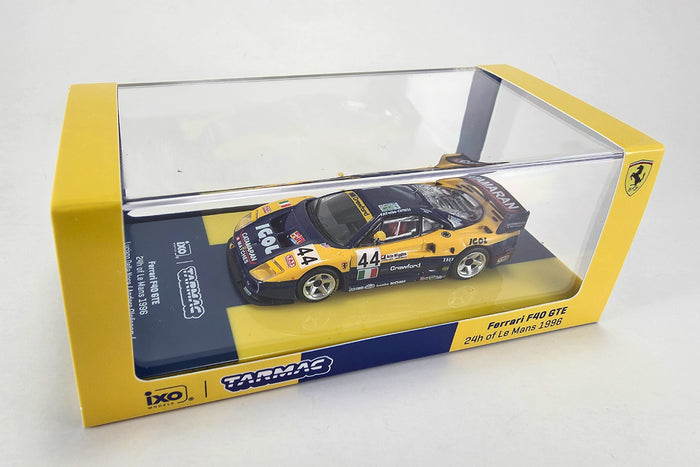 1:64 scale diecast Ferrari F40 GTE (1996 24 Hours of Le Mans #44) by Tarmac Works | Original Packaging
