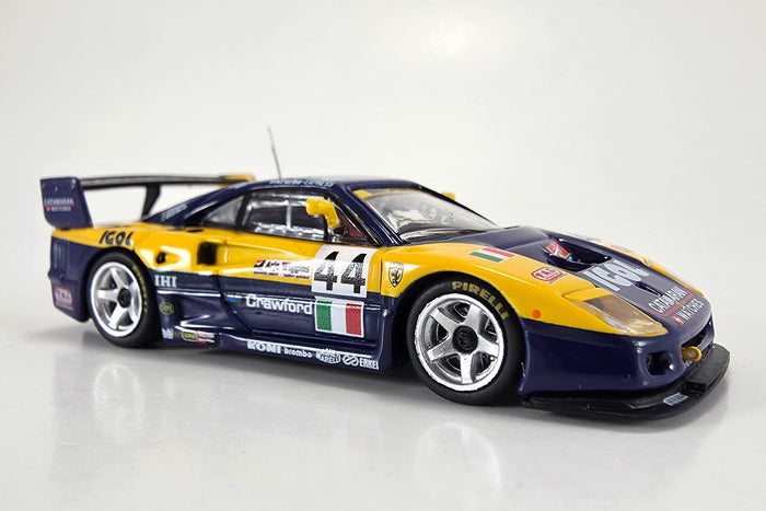 1:64 scale diecast Ferrari F40 GTE (1996 24 Hours of Le Mans #44) by Tarmac Works | Right Front Quarter