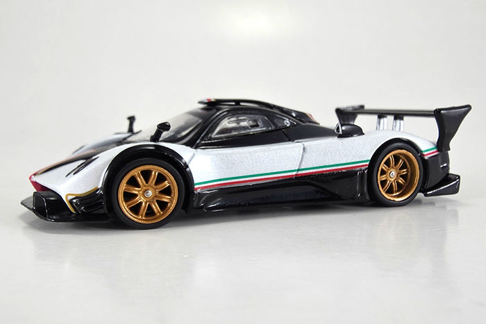 1:64 scale diecast Pagani Zonda R by Tarmac Works | Front Left Quarter