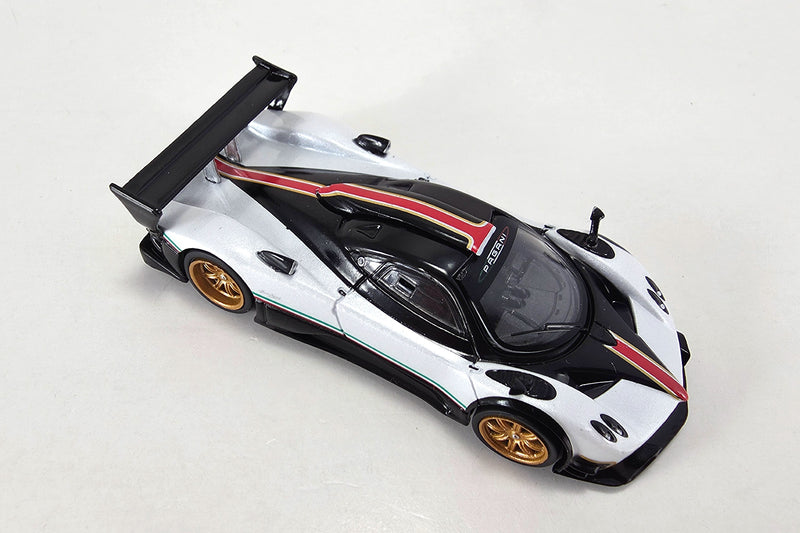 1:64 scale diecast Pagani Zonda R by Tarmac Works | Overhead View