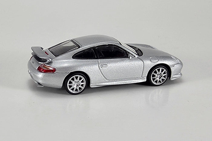Porsche 996 GT3 | 1:64 Scale Model Car by Tarmac Works | Rear Quarter