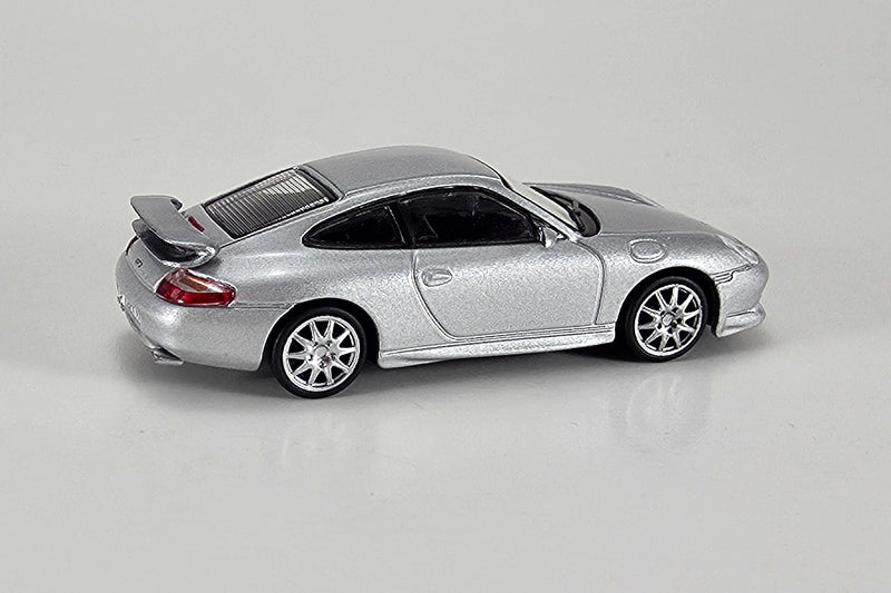Porsche 996 GT3 | 1:64 Scale Model Car by Tarmac Works | Rear Quarter