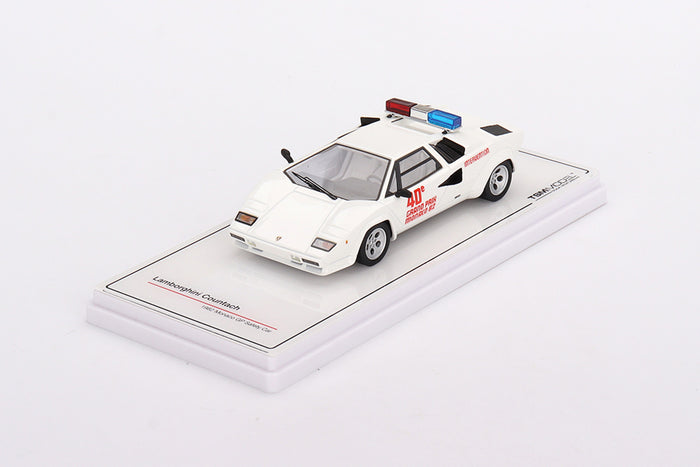 Lamborghini Countach (1982 Monaco GP Pace Car) | 1:43 Scale Model Car by TSM | Display Base