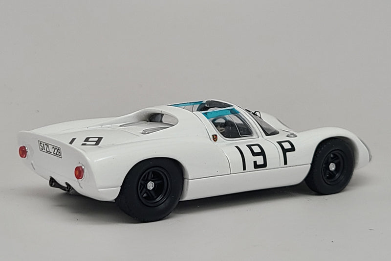 Porsche 910 (1967 Nurburgring 1000km) | 1:43 Scale Model Car by Spark | 2nd Place, Rear Quarter