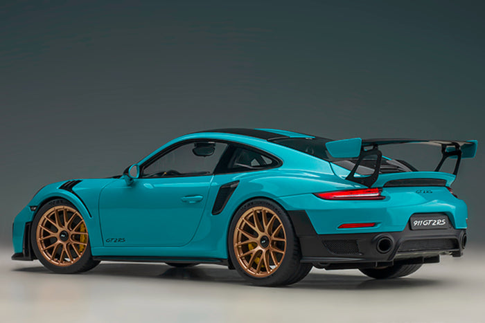 Porsche 911 GT2RS Weissach Package (991.2) | 1:18 Scale Model Car by AUTOart | Rear Quarter