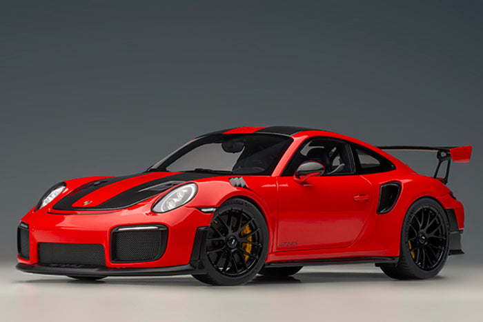 Porsche 911 GT2RS Weissach Package (991.2) | 1:18 Scale Model Car by AUTOart | Guards Red Variant