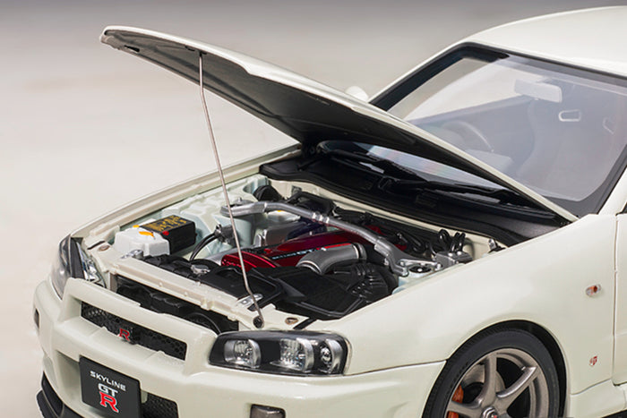 Nissan Skyline GT-R V-Spec II (R34) | 1:18 Scale Model Car by AUTOart | Engine Detail