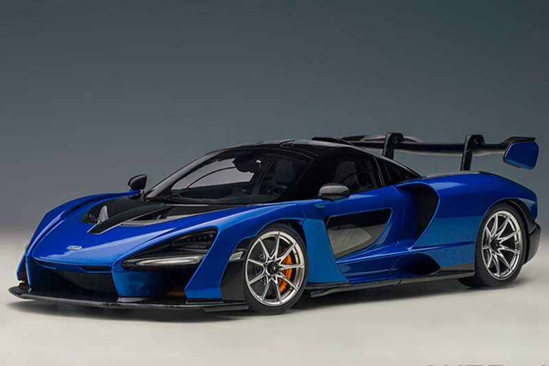 McLaren Senna | 1:18 Scale Model Car by AUTOart | Trophy Kyanos/Blue variant