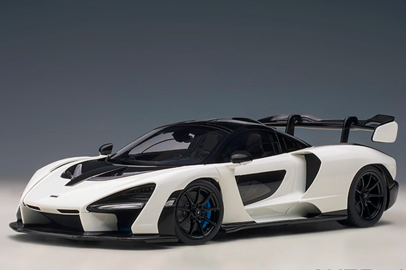 McLaren Senna | 1:18 Scale Model Car by AUTOart | Vision Pure/White variant