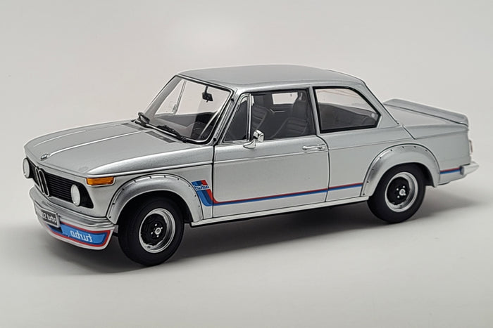 BMW 2002 Turbo | 1:18 Scale Diecast Model Car by Kyosho | Silver Variant