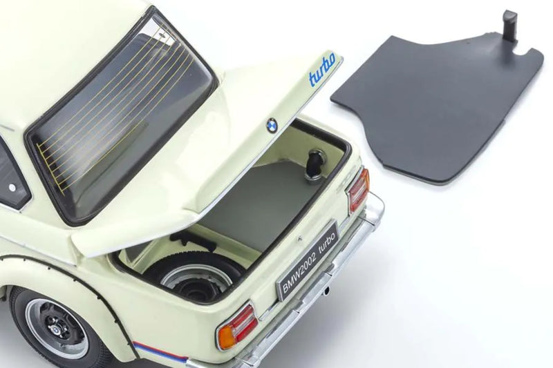 BMW 2002 Turbo | 1:18 Scale Diecast Model Car by Kyosho | Trunk Detail