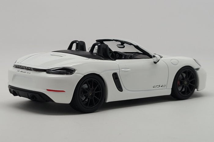 Porsche 718 Boxster GTS 4.0 (2020) | 1:43 Scale Diecast Model Car by Minichamps | White Variant