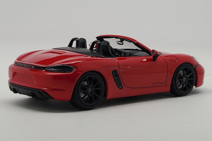 Porsche 718 Boxster GTS 4.0 (2020) | 1:43 Scale Diecast Model Car by Minichamps | Rear Quarter