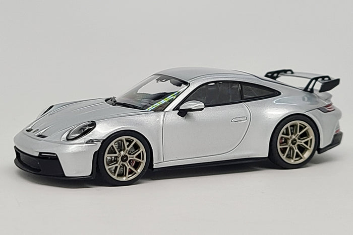 Porsche 911 GT3 (992) | 1:43 Scale Diecast Model Car by Minichamps | Silver Variant