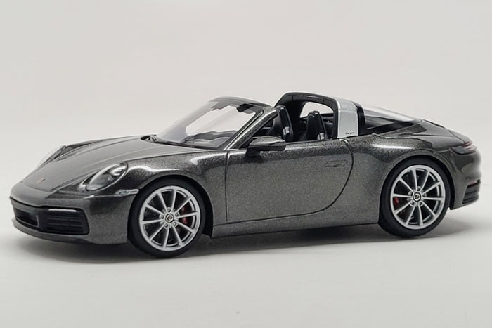 Porsche 911 Targa (992) | 1:43 Scale Diecast Model Car by Minichamps | Grey Variant