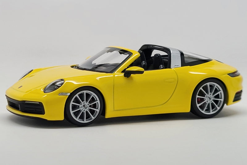 Porsche 911 Targa (992) | 1:43 Scale Diecast Model Car by Minichamps | Yellow Variant