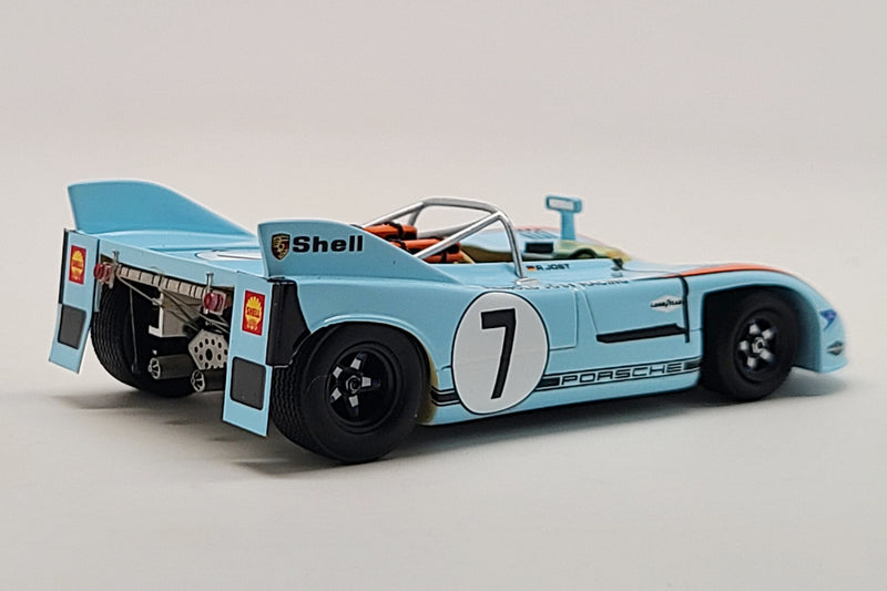 Porsche 908/03 (1972 Monza 1000km) | 1:43 Scale Model Car by Spark | Rear Quarter