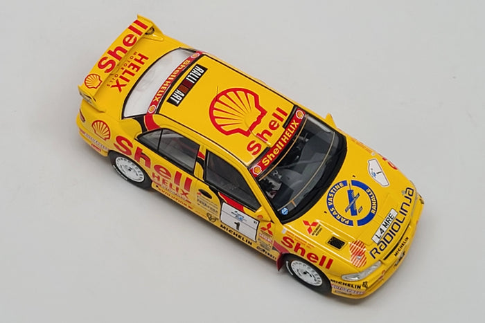 Mitsubishi Lancer Evolution (1995 Rally Finland) | 1:43 Scale Model Car by Spark | Overhead
