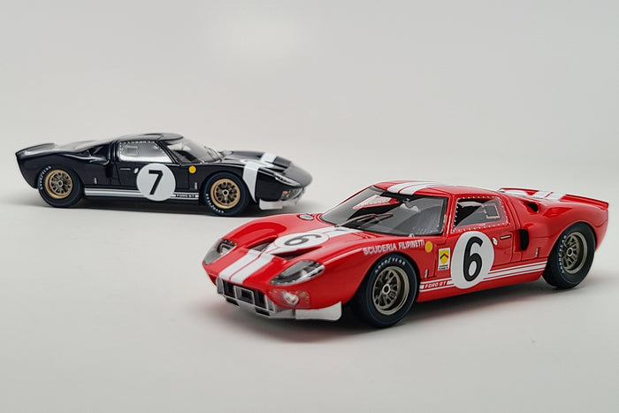Ford GT40 Mk. I (1965 Le Mans) | 1:43 Scale Model Cars by Spark | No. 6 & No. 7