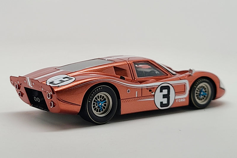 Ford Mk. IV (1967 Le Mans - Andretti/Bianchi) | 1:43 Scale Model Car by Spark | Rear Quarter