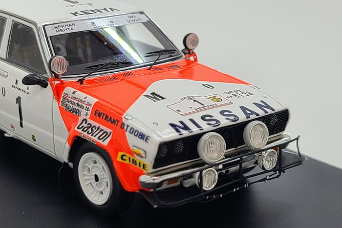 Datsun Violet GT (1982 Safari Rally Winner) | 1:43 Scale Model Car by Spark | Front Detail