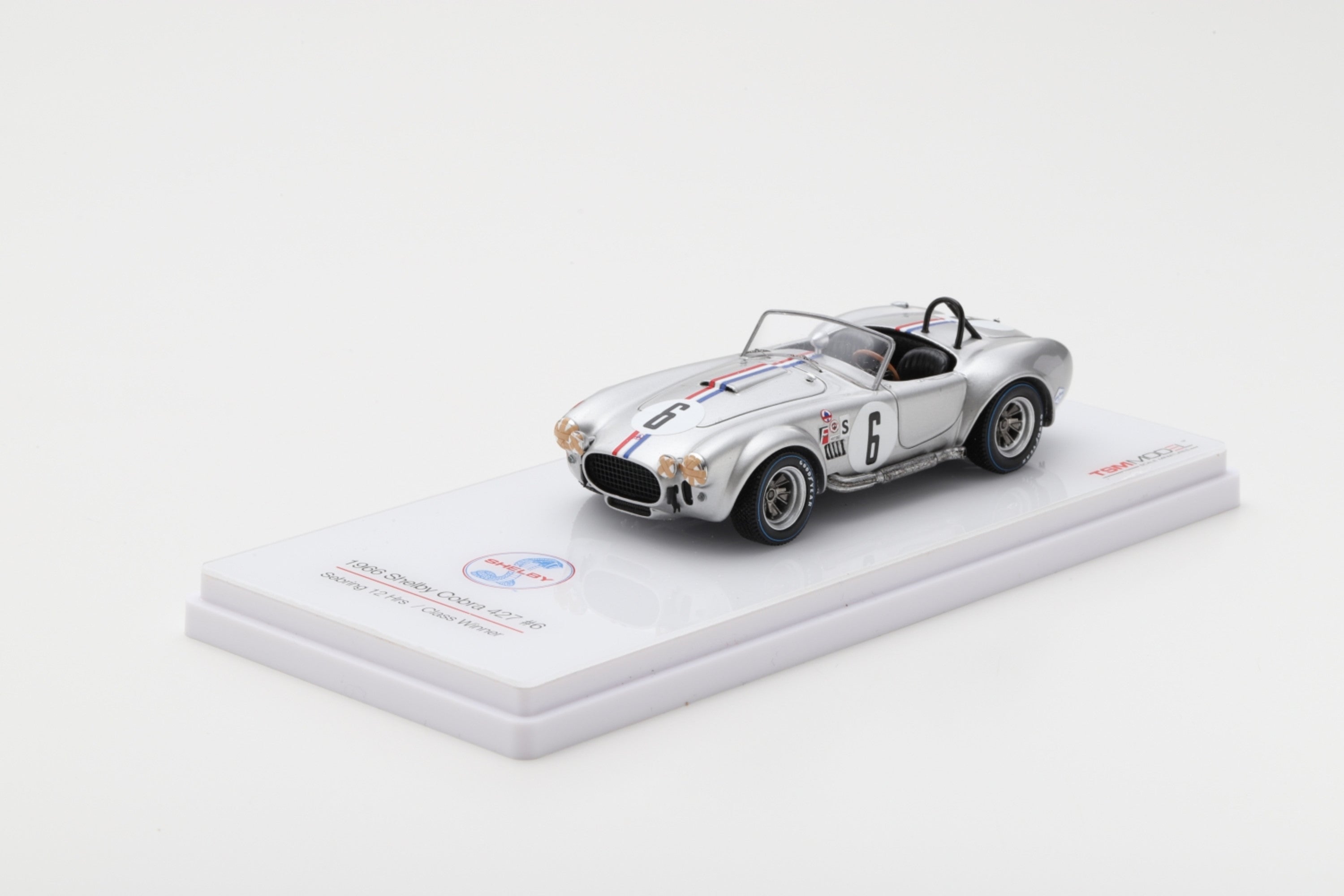 Shelby Cobra 427 (1966 Sebring 12 Hours) | 1:43 Scale Model Car by TSM | Front Quarter