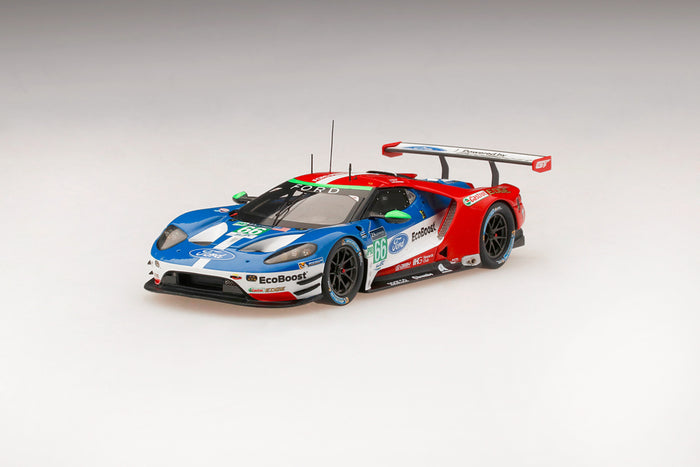 Ford GT LMGTE Pro (Ganassi Team UK #66 2017) | 1:43 Scale Model Car by TSM | Front Quarter