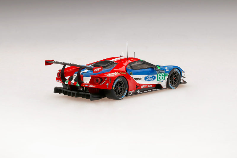 Ford GT LMGTE Pro (Ganassi Team UK #66 2017) | 1:43 Scale Model Car by TSM | Rear Quarter 